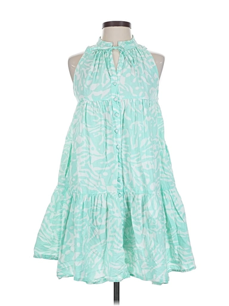 Pre-owned Olivia James The Label Casual Dress In Blue