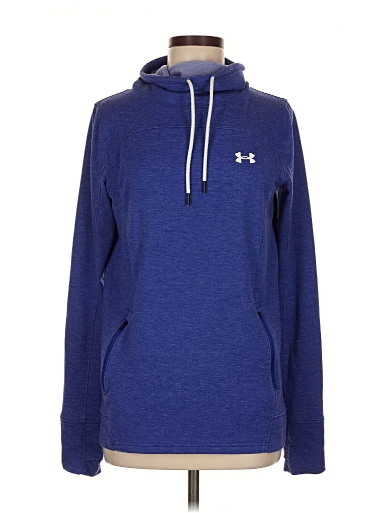 Pre-owned Under Armour Pullover Hoodie In Blue