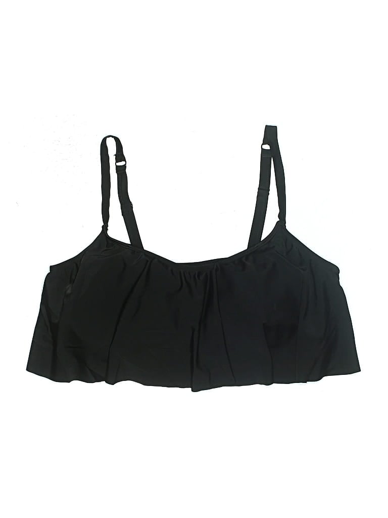 Pre-owned Torrid Swimsuit Top Black Swimwear