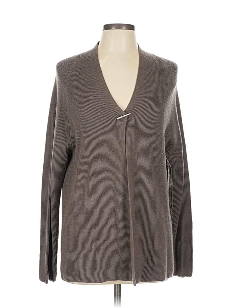 Pre-owned Valerie Stevens Cardigan Sweater In Brown