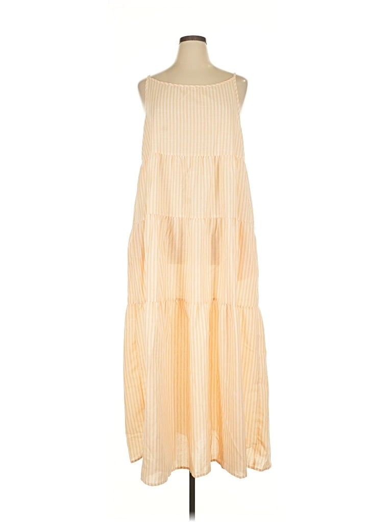 Pre-owned Shein Curve Casual Dress In Yellow