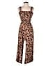 Evereve 100% Rayon Paisley Brown Jumpsuit Size S - photo 1