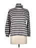 Bill Blass Stripes Gray Turtleneck Sweater Size M (estimated) - photo 1