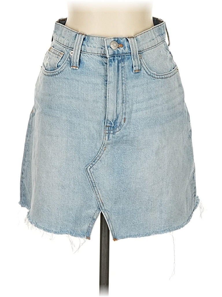 Pre-owned Madewell Denim Skirt In Blue