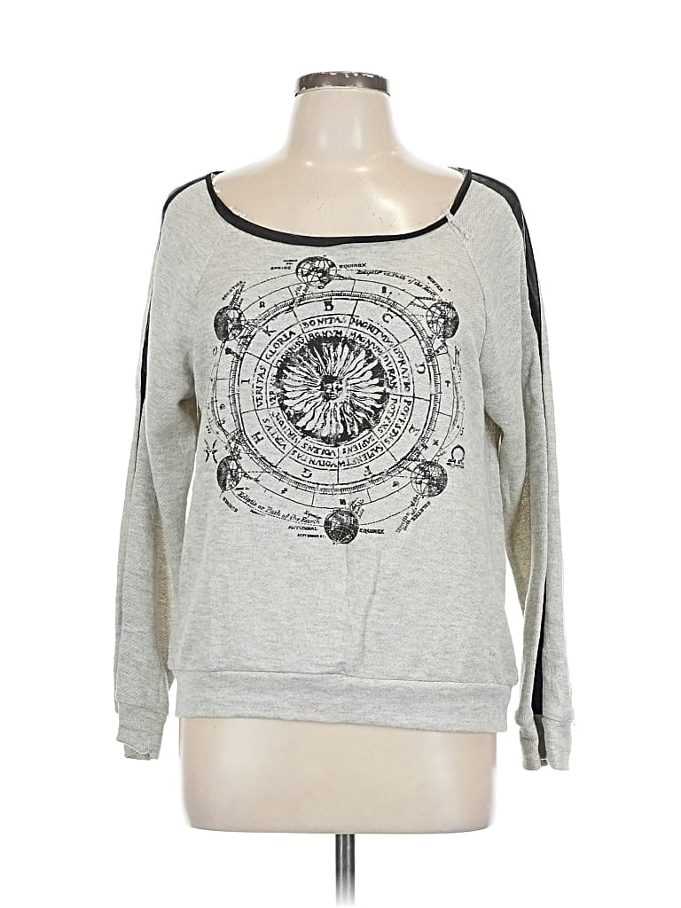 Pre-owned Hot Topic Sweatshirt In Silver