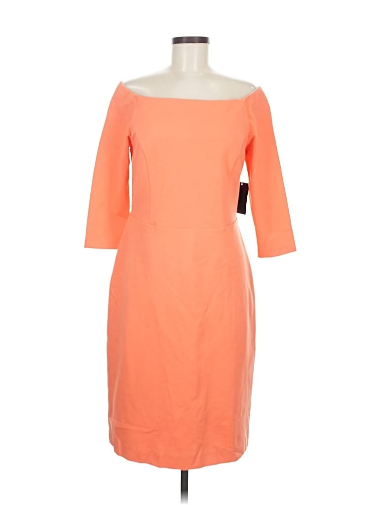 Boston Proper Cocktail Dress In Orange