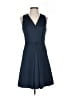 Armani Exchange 100% Polyester Solid Blue Cocktail Dress Size 4 - photo 1