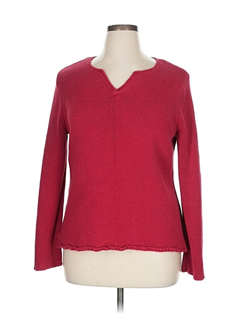 Pre-owned St. John's Bay Pullover Sweater In Red