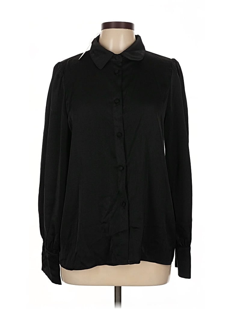 Pre-owned Btfbm Long Sleeve Blouse In Black