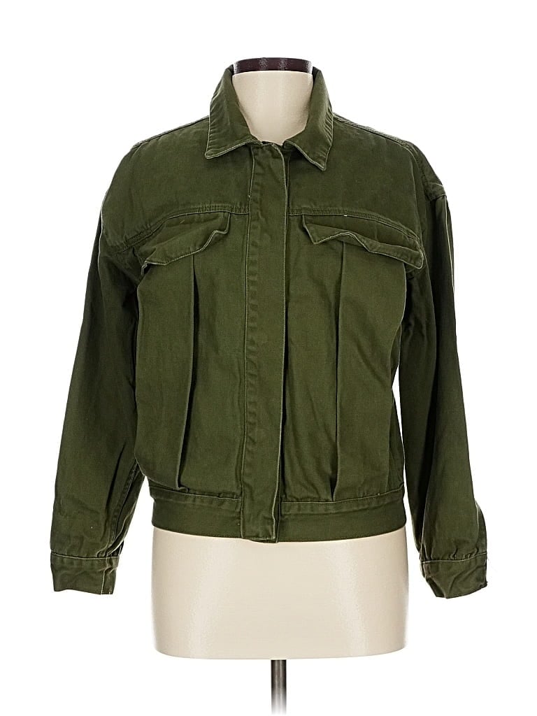 Pre-owned Brave Soul Jacket In Green