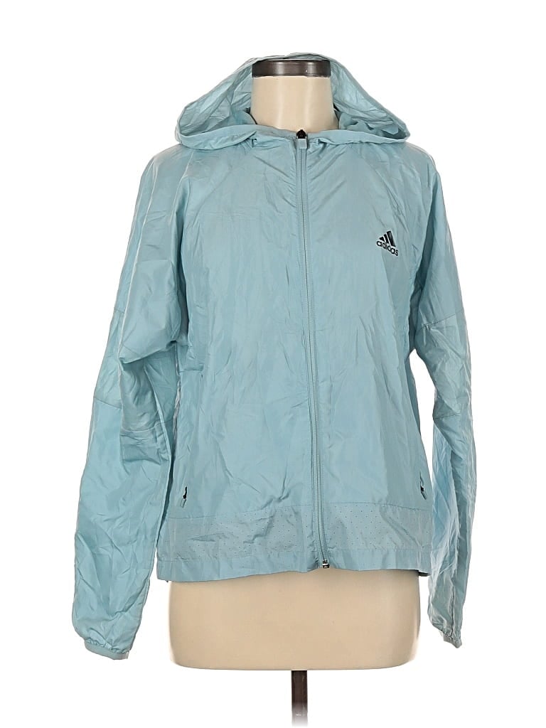Pre-owned Adidas Originals Windbreaker Jacket In Blue