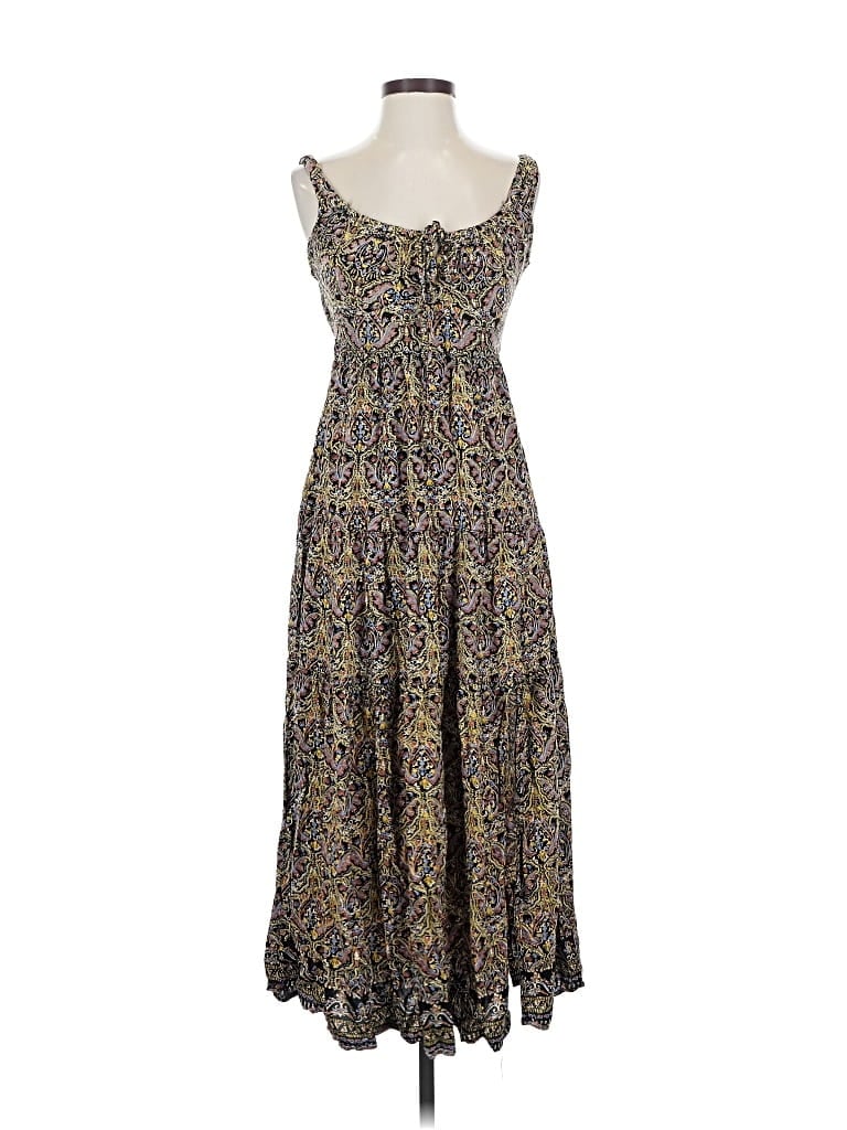 Pre-owned Angie Casual Dress In Brown