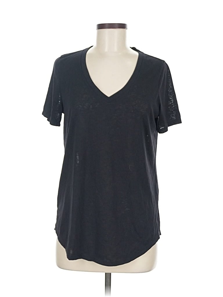 Pre-owned Athleta Short Sleeve T-shirt In Black