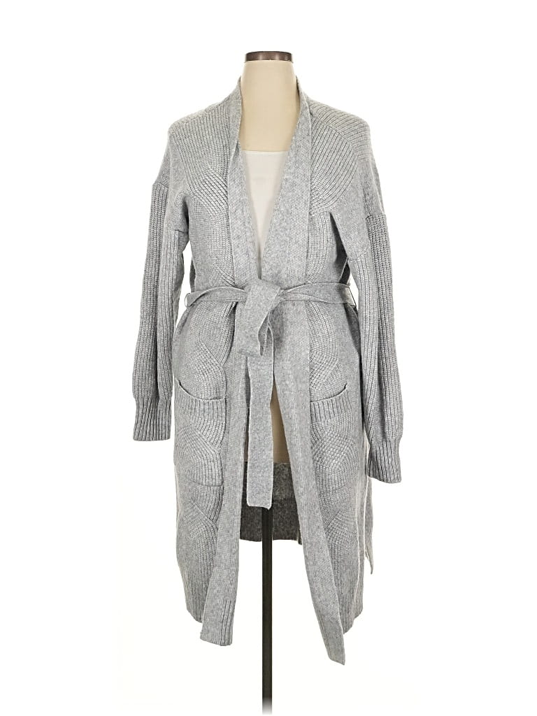 Pre-owned Nine West Cardigan Sweater In Gray
