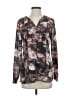 Doncaster Collection 100% Polyester Floral Gray Long Sleeve Blouse Size XS (estimated) - photo 1