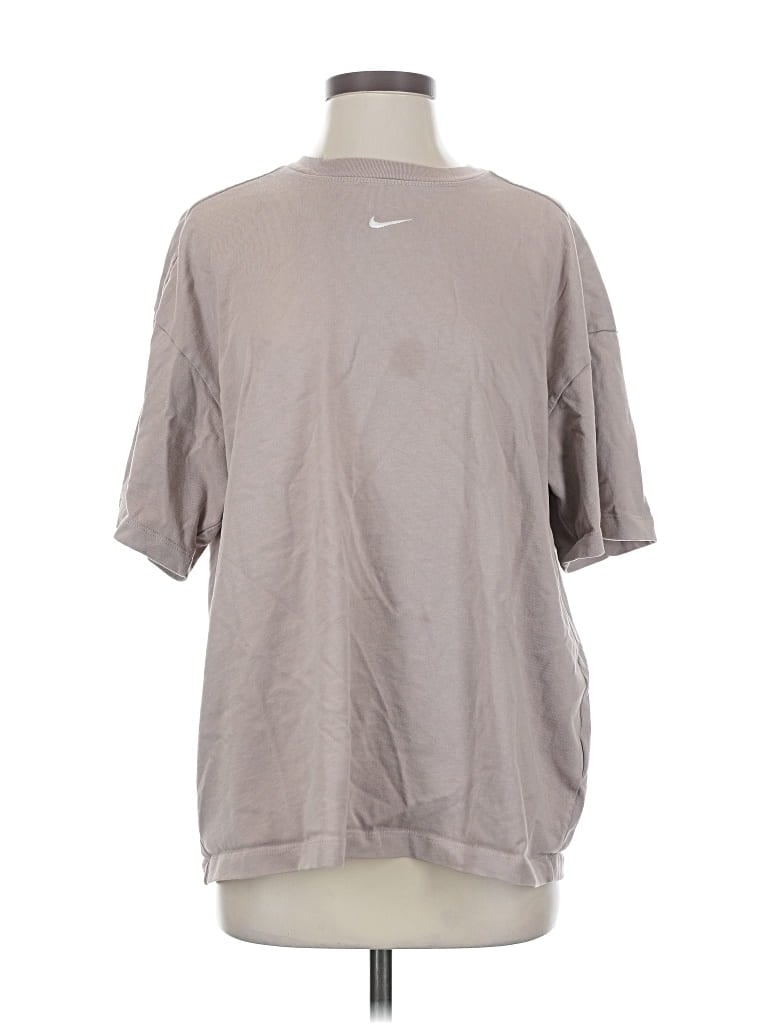 Pre-owned Nike 3/4 Sleeve T-shirt In Gray