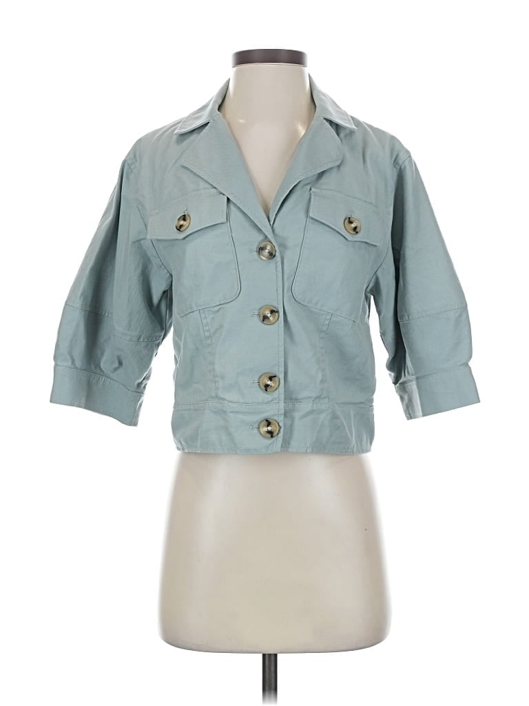 Pre-owned Ann Taylor Loft Outlet Denim Jacket In Blue