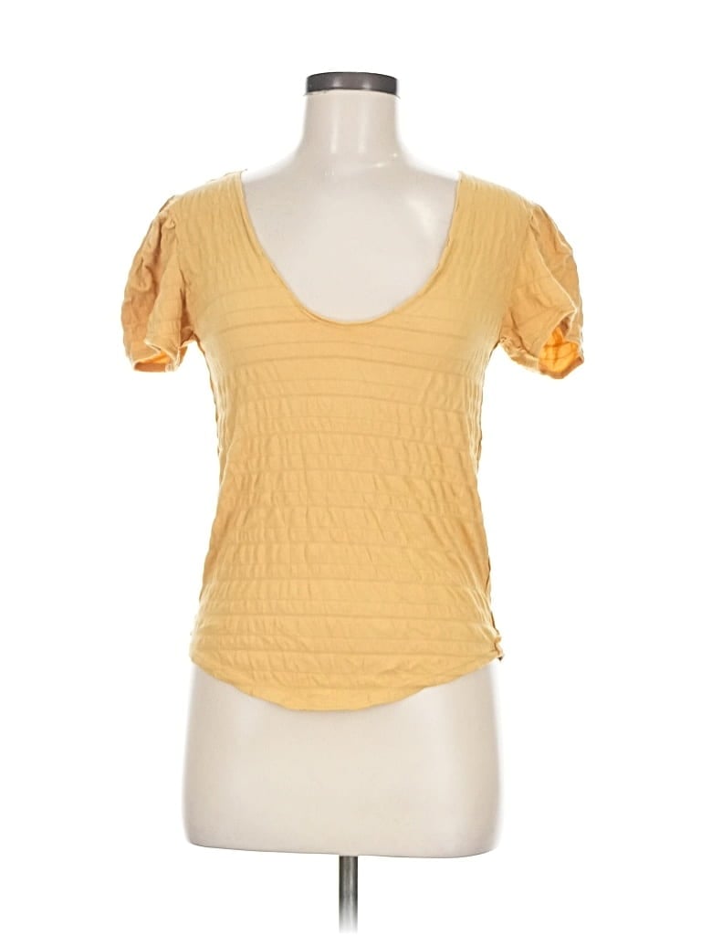Pre-owned We The Free Short Sleeve T-shirt In Yellow