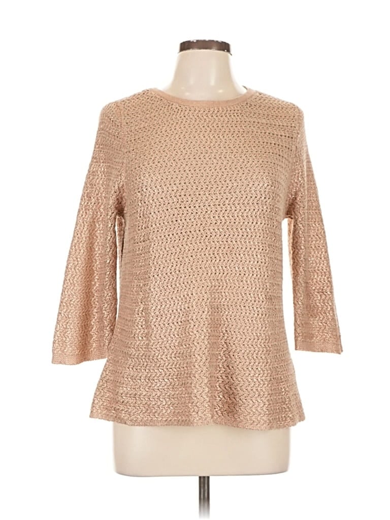 Pre-owned Chico's Pullover Sweater In Brown