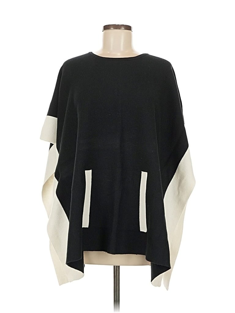 Pre-owned Talbots Poncho In Black