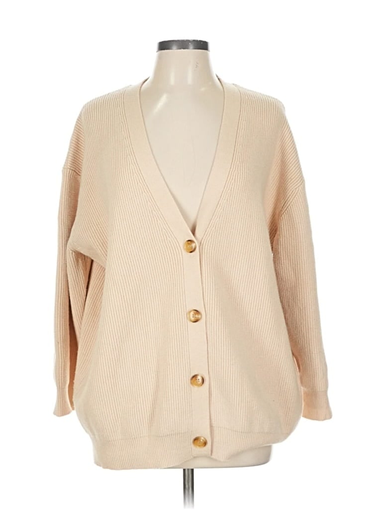 Pre-owned Caracilia Cardigan Sweater In White