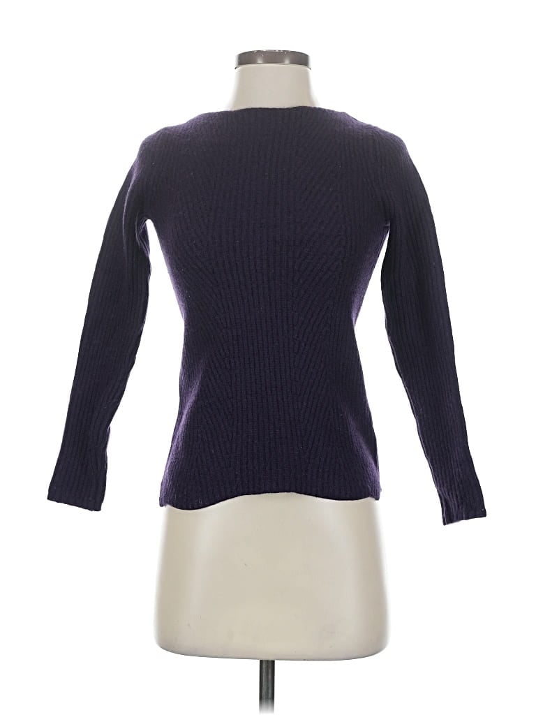 Pre-owned Talbots Wool Pullover Sweater In Purple