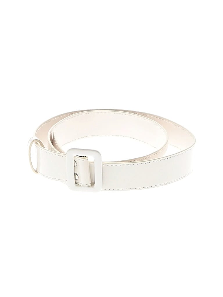 Pre-owned Unbranded Belt In White