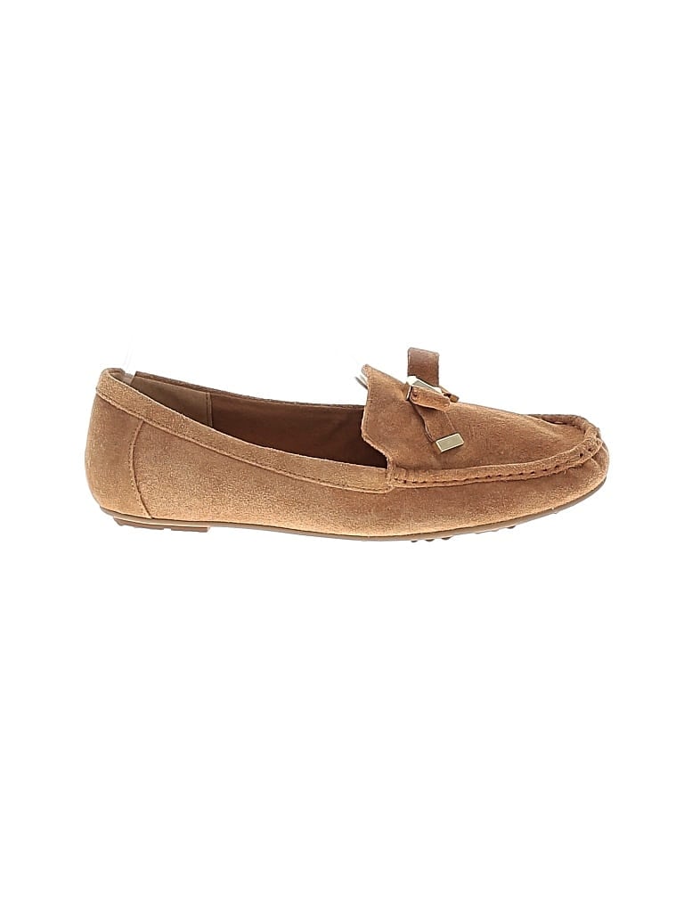 Pre-owned Isaac Mizrahi Live Flats In Brown