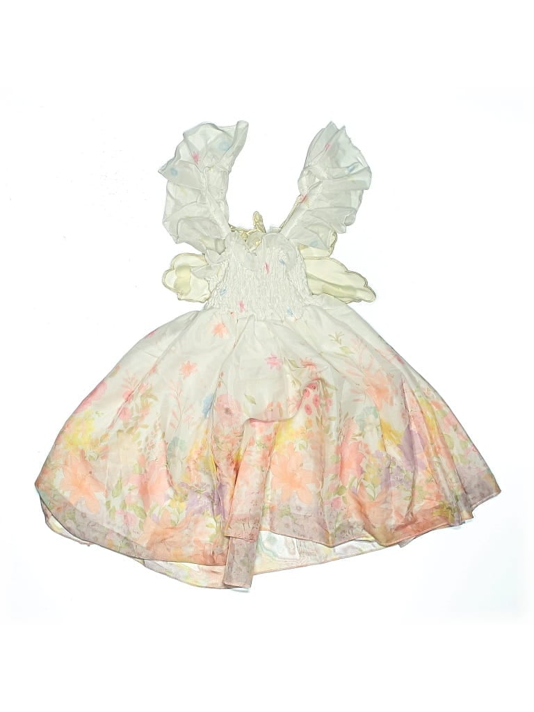 Pre-owned Assorted Brands Kids' Dress In White