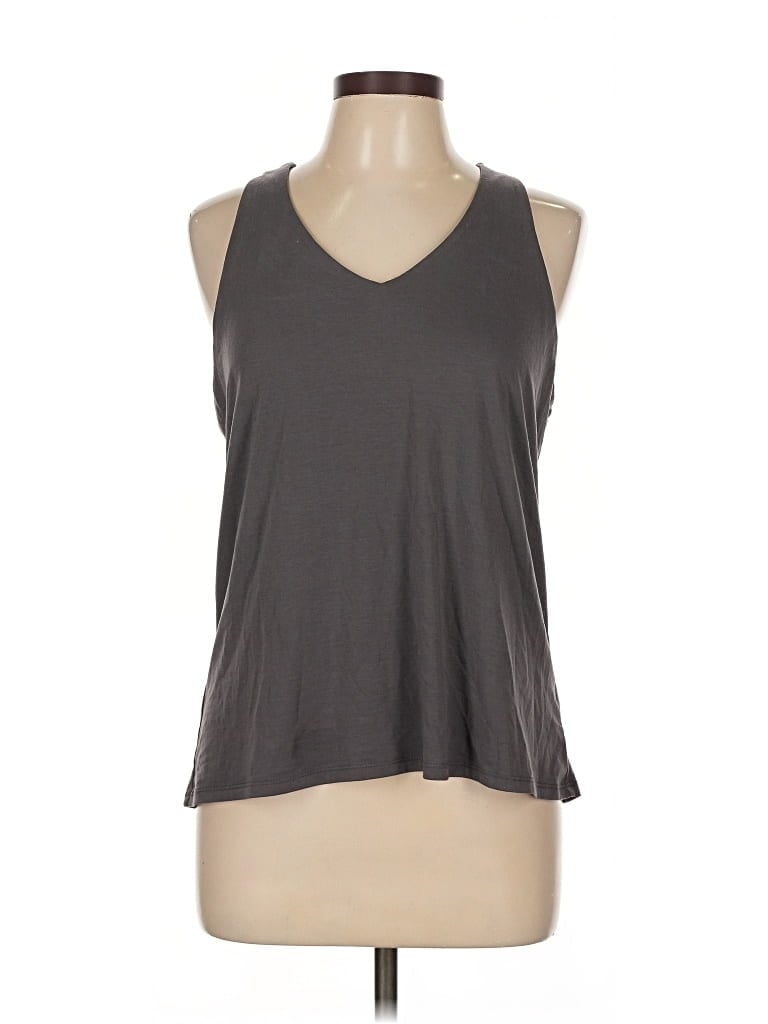 Pre-owned Athleta Sleeveless T-shirt In Gray