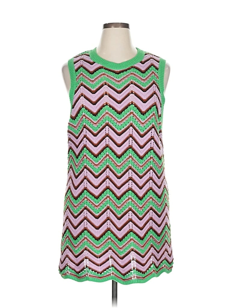 Pre-owned Asos Design Casual Dress In Green