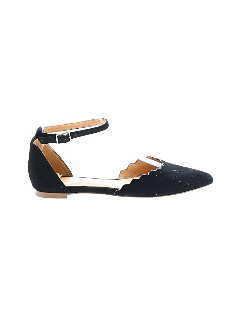 Pre-owned J.crew Factory Store Flats In Black