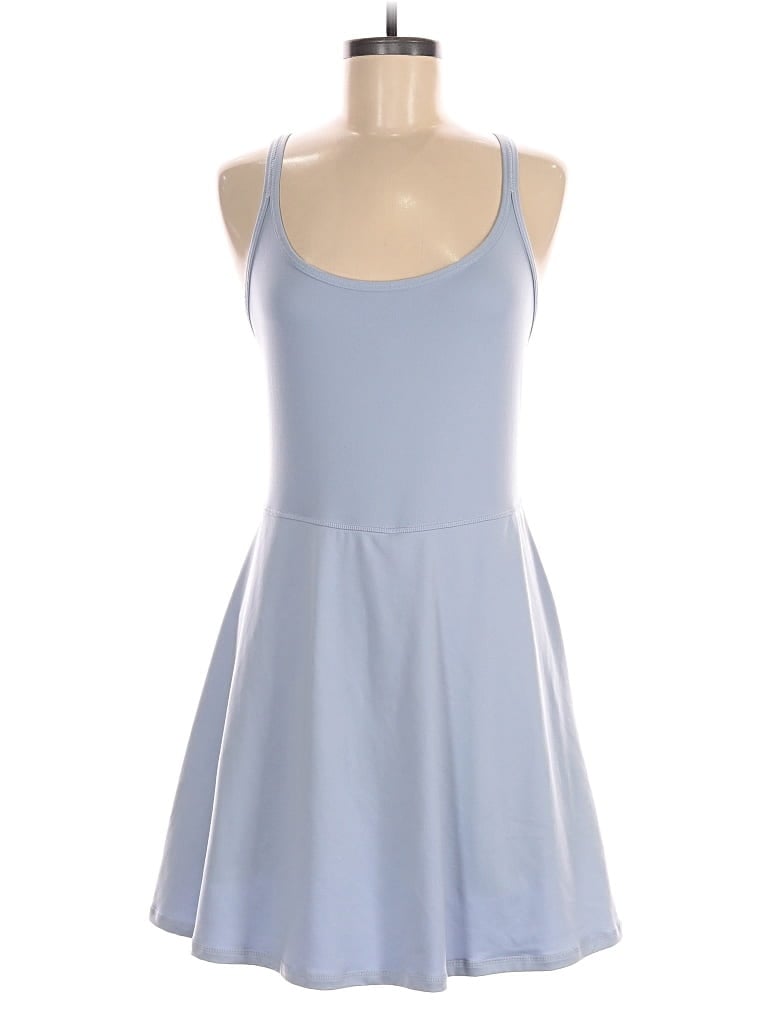 Pre-owned Z By Zella Casual Dress In Blue