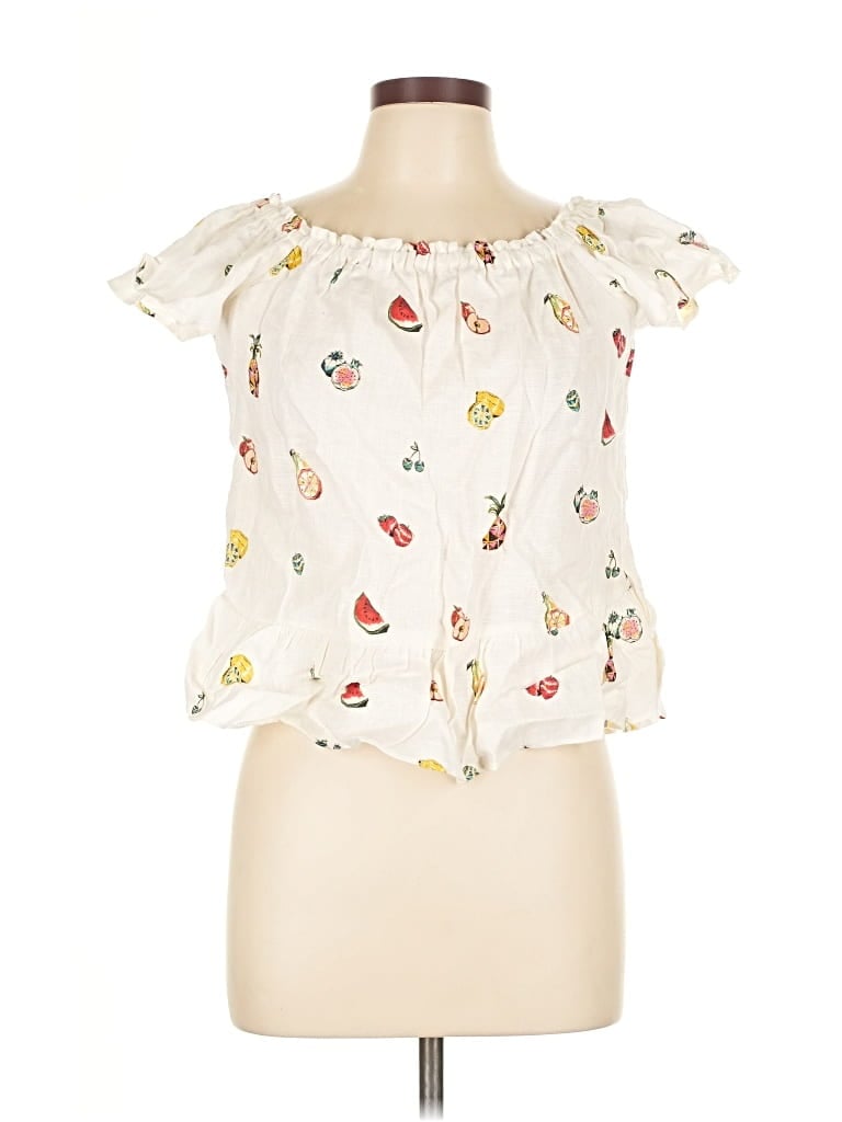 Pre-owned Zara Basic Sleeveless Blouse In White