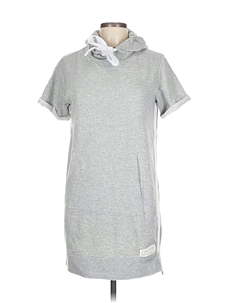 Pre-owned Calvin Klein Performance Casual Dress In Gray