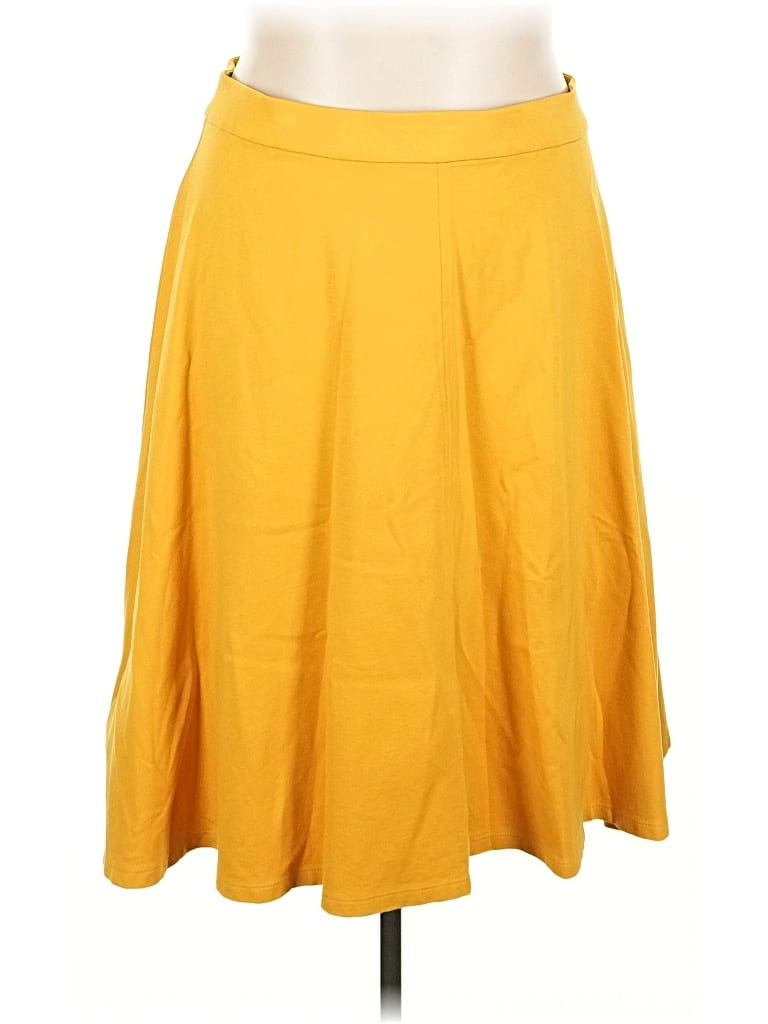 Pre-owned Lane Bryant Casual Skirt In Yellow