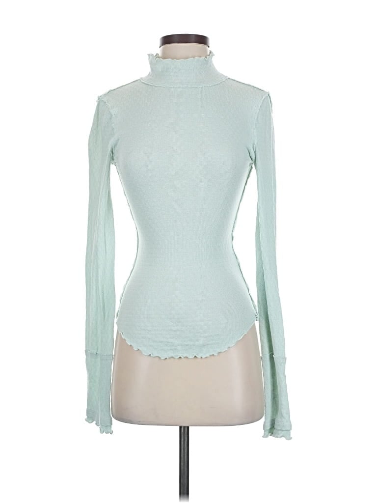 Pre-owned We The Free Long Sleeve Turtleneck In Blue