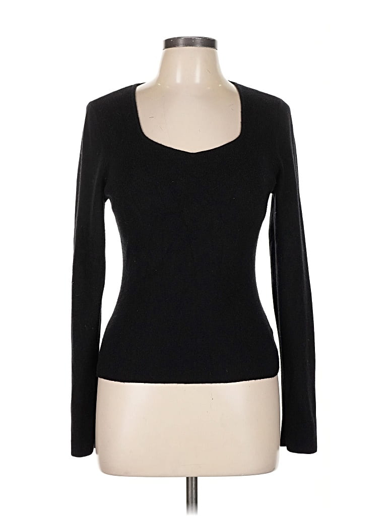 Pre-owned Marled Cardigan Sweater In Black