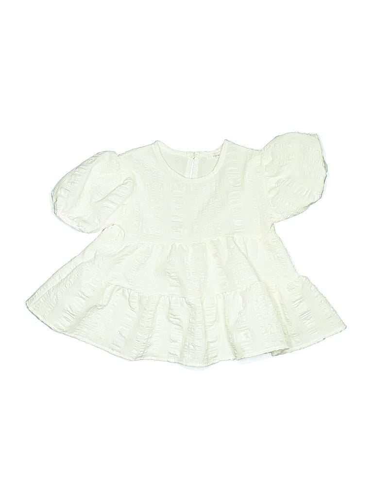 Pre-owned Assorted Brands Kids' Dress In White