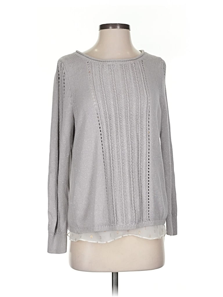 Pre-owned Lucky Brand Pullover Sweater In Gray