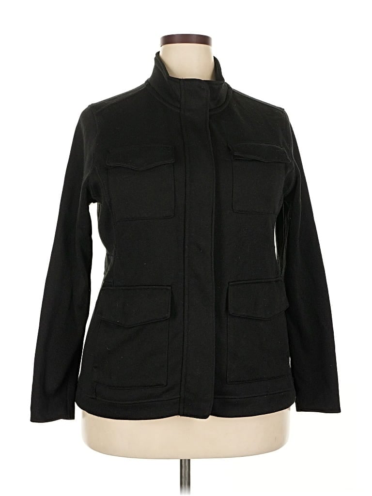 Pre-owned Eddie Bauer Jacket In Black