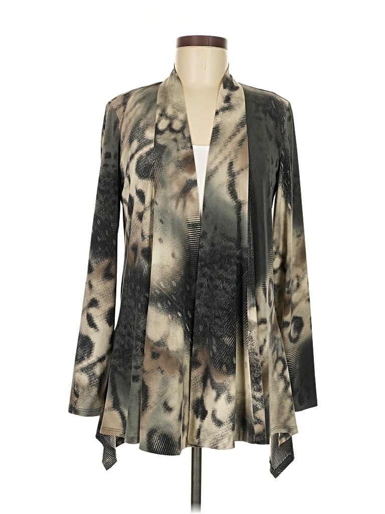 Pre-owned Frank Lyman Design Cardigan Sweater In Gray