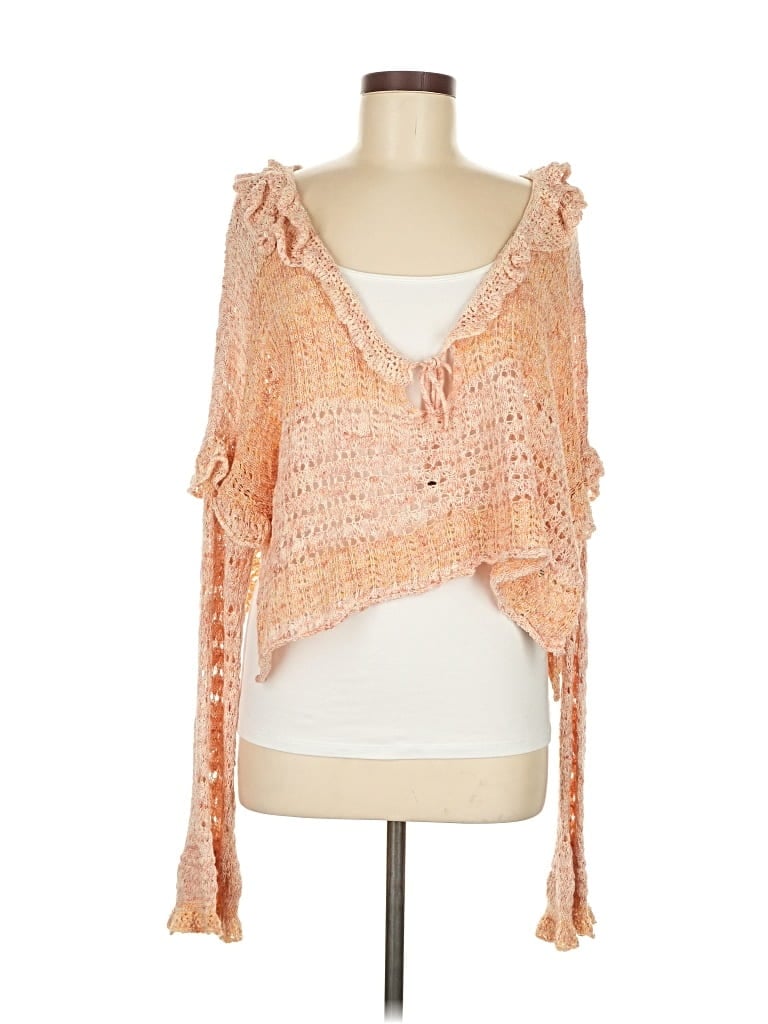 Pre-owned Free People Pullover Sweater In Orange