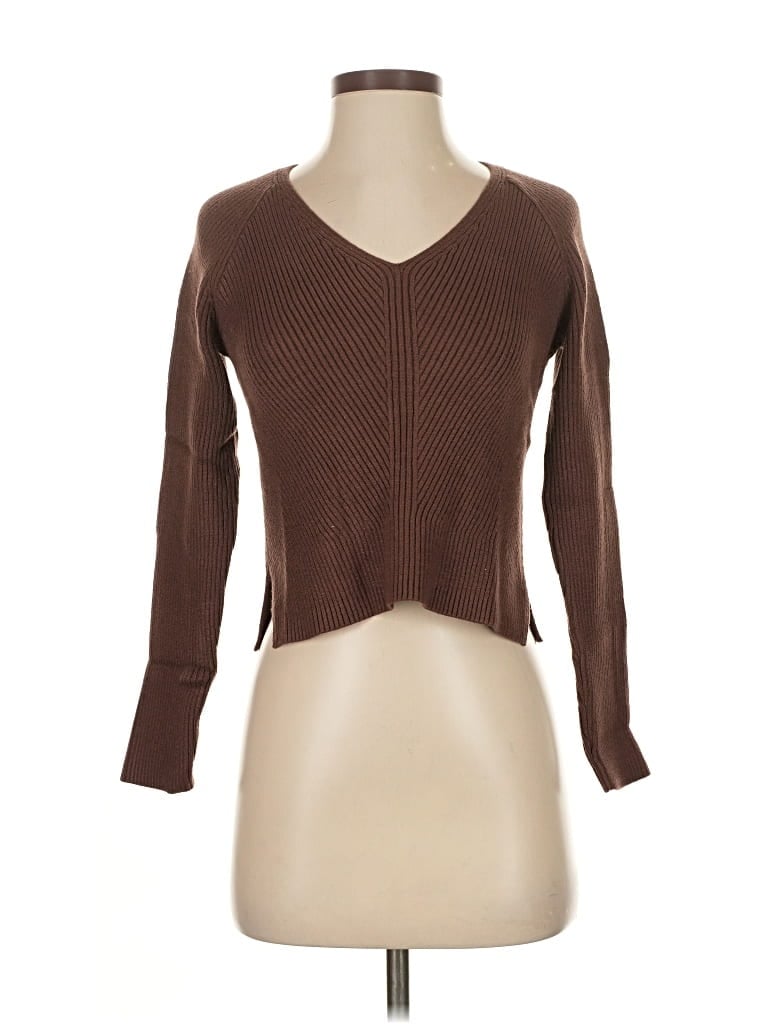 Pre-owned Abercrombie & Fitch Cardigan Sweater In Brown