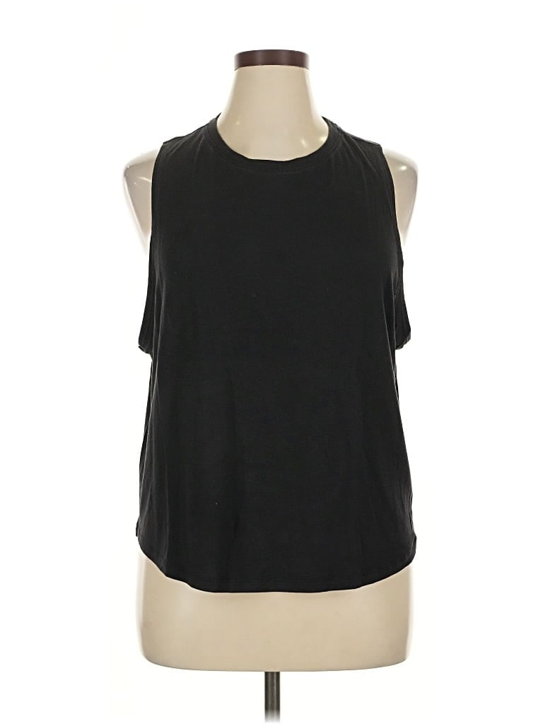 Pre-owned Athleta Sleeveless T-shirt In Black