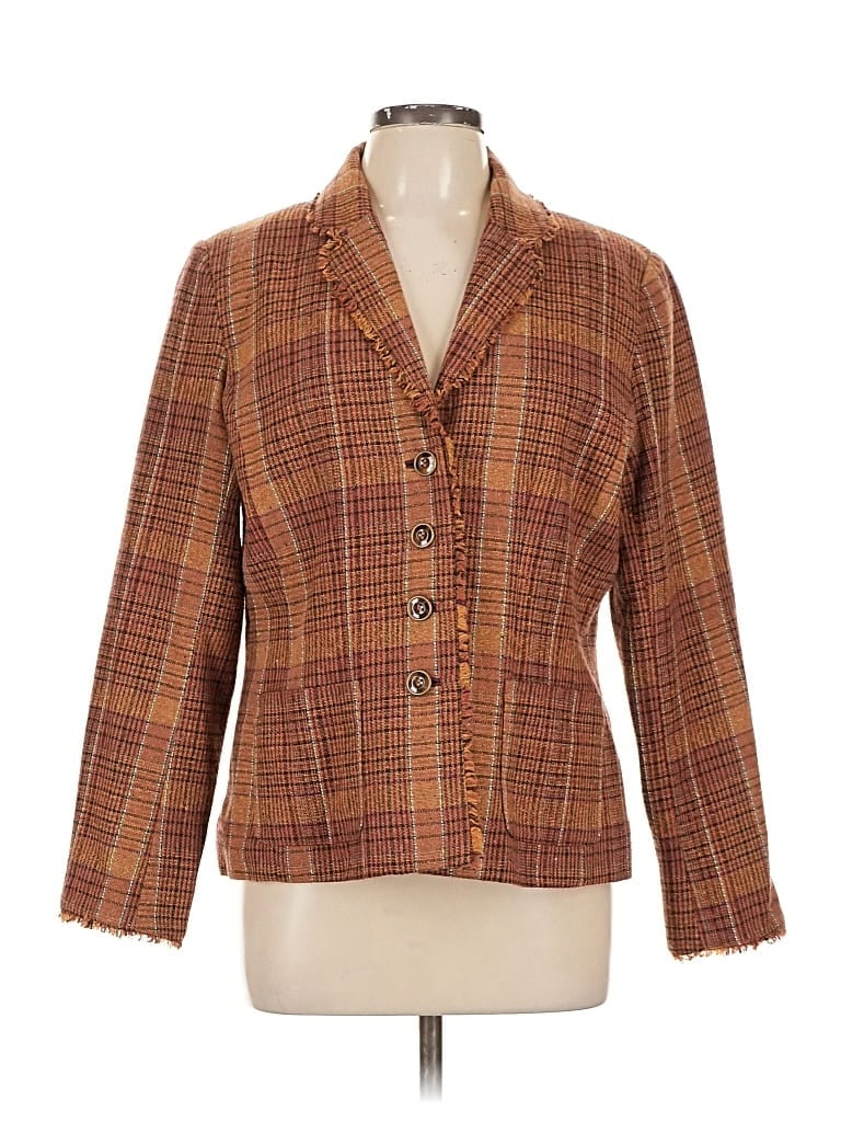 Pre-owned Coldwater Creek Blazer Jacket In Brown