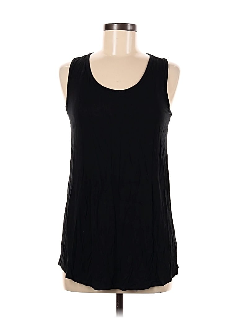 Pre-owned Chris & Carol Tank Top Black Halter Neckline Tops