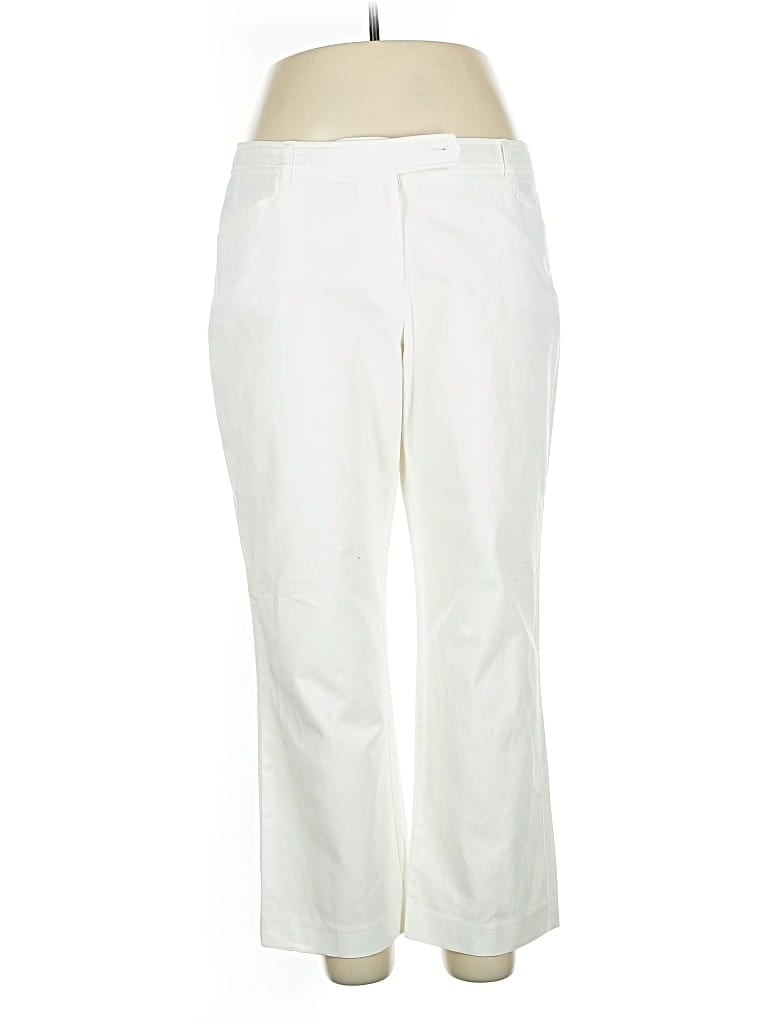 Pre-owned Anne Klein Casual Pants In White