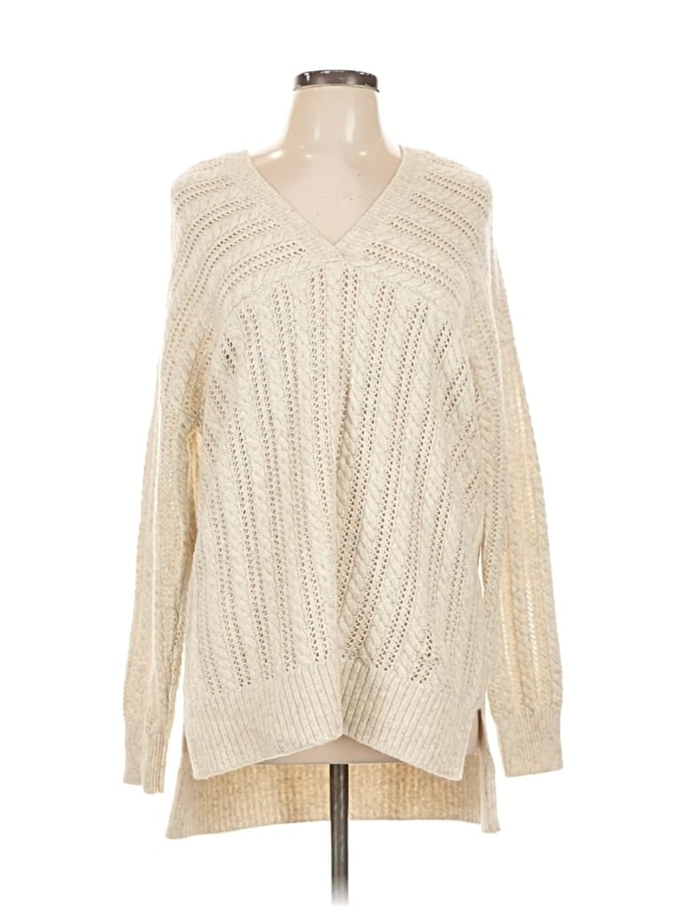 Pre-owned Soft Surroundings Pullover Sweater In White