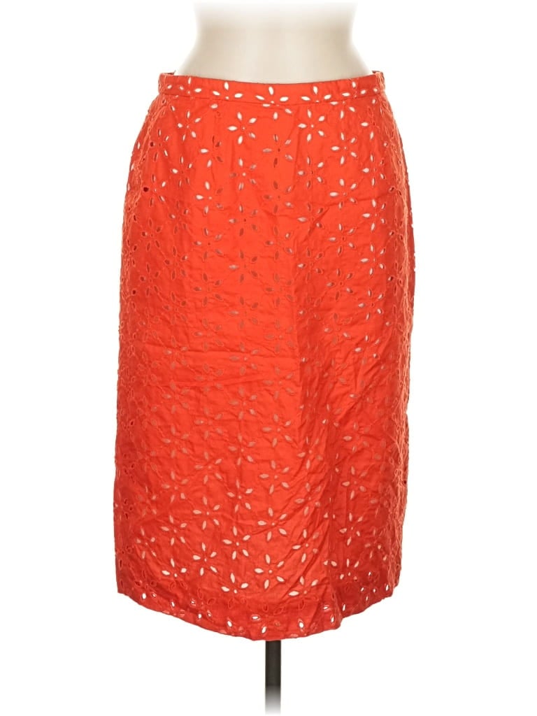 Pre-owned Doncaster Collection Formal Skirt In Orange